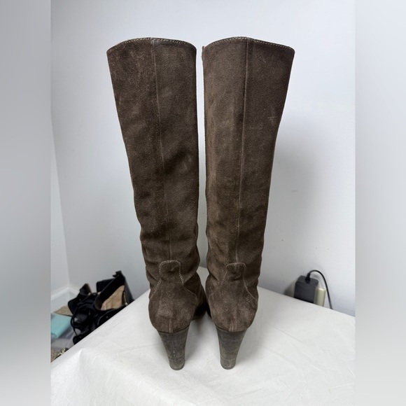 J.Crew Leather Suede Knee High Heeled Made in Italy Boots Size 8.5 - Picture 5 of 16